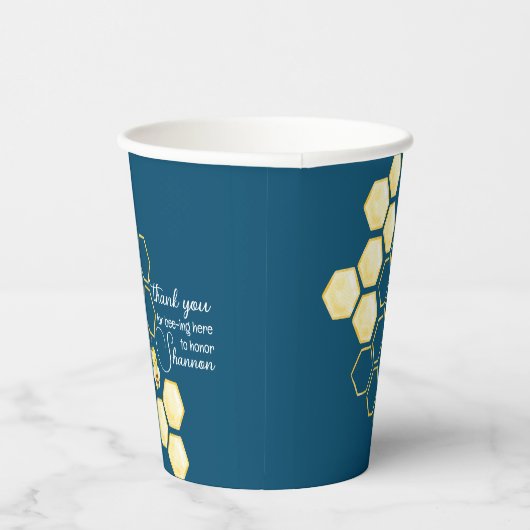 Bedankt voor het bijen hier papieren beker (Rechts)