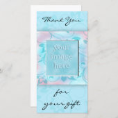 Bedankt voor het cadeau - blauw (Voorkant / Achterkant)