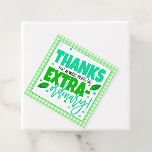 Bedankt voor het cadeauLabel Bedankjes Labels (In situ)