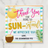 Bedankt voor het cadeauLabel Bedankjes Labels (Voorkant)