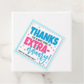 Bedankt voor het cadeauLabel Bedankjes Labels (In situ)