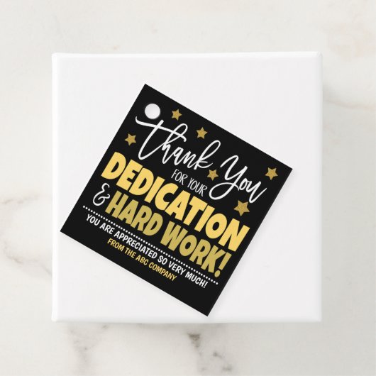 Bedankt voor het cadeauLabel Bedankjes Labels (In situ)