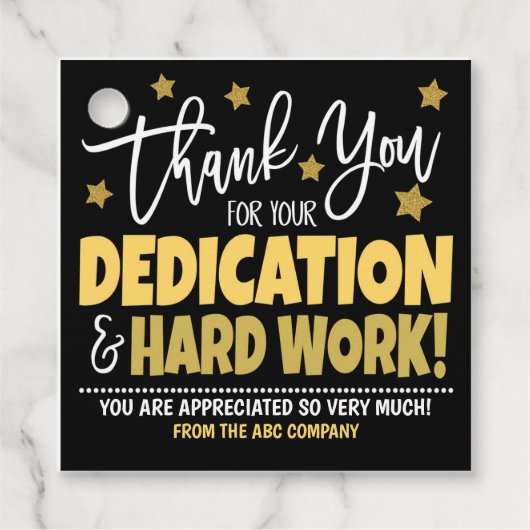 Bedankt voor het cadeauLabel Bedankjes Labels (Voorkant)