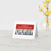 Bedankt voor het doneren van bloed kaart (Gele Bloem)