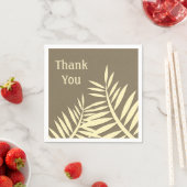 Bedankt voor het eten Leaf Silhouette Servet (Insitu)