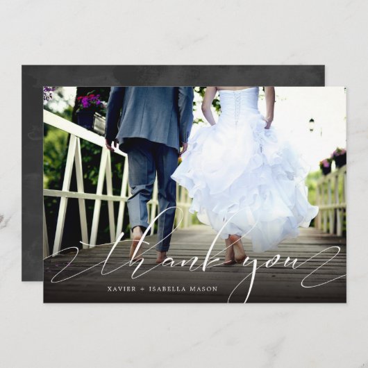 Bedankt voor het exacte script Foto bedankt (Voorkant / Achterkant)