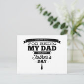 Bedankt voor het feit dat je mijn vader bent - Fij Briefkaart (Staand voorkant)