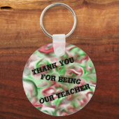 Bedankt voor het feit dat je onze leraar kerstkleu sleutelhanger (Voorkant)