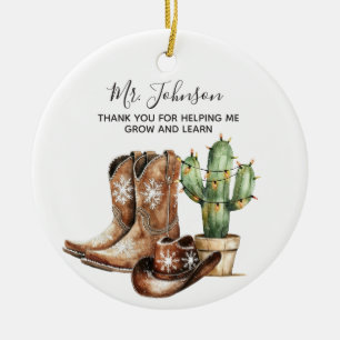 Bedankt voor het helpen groeien leraar Keramische Keramisch Ornament