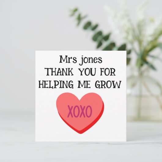 Bedankt voor het helpen van mijn leraar (Staand voorkant)