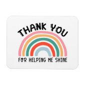 Bedankt voor het helpen van mijn winkelleraar magneet (Horizontaal)