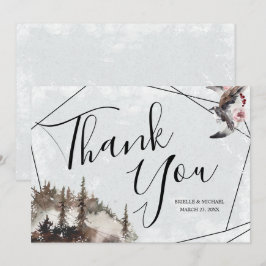 Bedankt voor het huwelijk met Raven en Moon Kaart