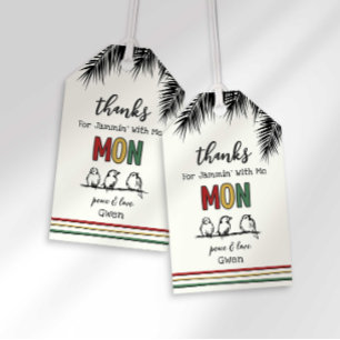 Bedankt voor het Jammen met Me Favor Tag Cadeaulabel