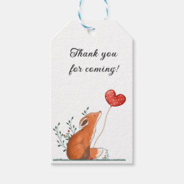 Bedankt voor het komen cadeau label cadeaulabel