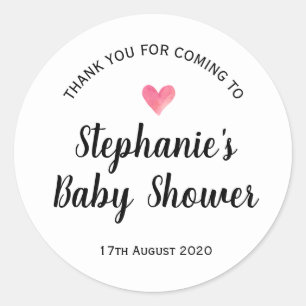 Bedankt voor het komen douche sticker