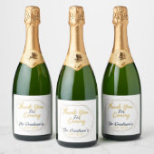 Bedankt voor het komen mousserende wijn label sparkling wijnetiket (Flessen)