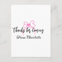 bedankt voor het komen naam toevoegen tekstbericht