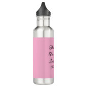 bedankt voor het komen naam toevoegen tekstbericht waterfles  (Links)