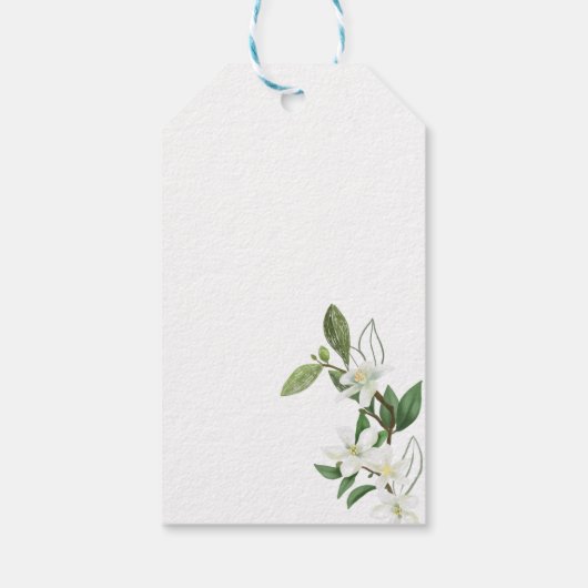 Bedankt voor het komen van citroen bruiloft gunst  cadeaulabel (Achterkant)