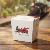 Bedankt voor het komen van Red Train Take Out Favo Bedankdoosjes