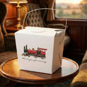 Bedankt voor het komen van Red Train Take Out Favo Bedankdoosjes