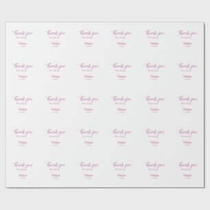 Bedankt voor het komen verjaardagsfeest voeg naam cadeaupapier