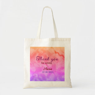 Bedankt voor het komen verjaardagsfeestje en naamd tote bag