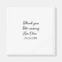 bedankt voor het komen voeg naam toe tekstbericht