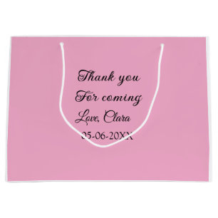 bedankt voor het komen voegen naamtekstbericht toe groot cadeauzakje