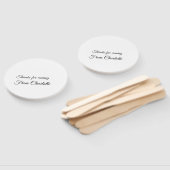 bedankt voor het komen voegen naamtekstbericht toe handwaaier (Niet-gemonteerd)