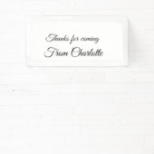 bedankt voor het komen voegen naamtekstbericht toe spandoek (Insitu)