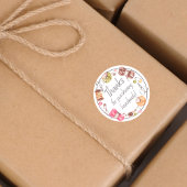 Bedankt voor het kopen van handgemaakte ronde sticker