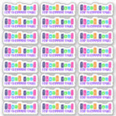 Bedankt voor het kopen van kleine vinyl Sticker (Voorkant)