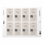 Bedankt voor het kopen van moderne beige verzendin etiket (Full Sheet)