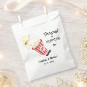 Bedankt voor het langskomen Popcorn Event Bedankzakje (Geknipt)