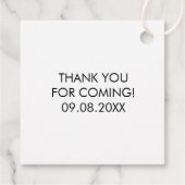 Bedankt voor het langskomen Stickers, Bruiloft Sti Bedankjes Labels (Achterkant)