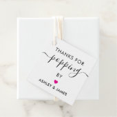 Bedankt voor het langskomen Stickers, Bruiloft Sti Bedankjes Labels (In situ)