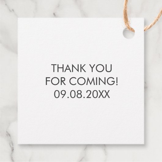 Bedankt voor het langskomen Stickers, Trouwsticker Bedankjes Labels (Achterkant)