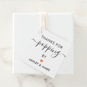 Bedankt voor het langskomen Stickers, Trouwsticker Bedankjes Labels (In situ)