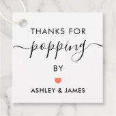 Bedankt voor het langskomen Stickers, Trouwsticker Bedankjes Labels (Voorkant)