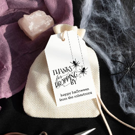 Bedankt voor het laten vallen door | Halloween Par Cadeaulabel
