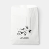 Bedankt voor het laten vallen door | Snoep Spider Bedankzakje (Voorkant)