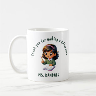 Bedankt voor het maken van een verschil leraar's M Koffiemok