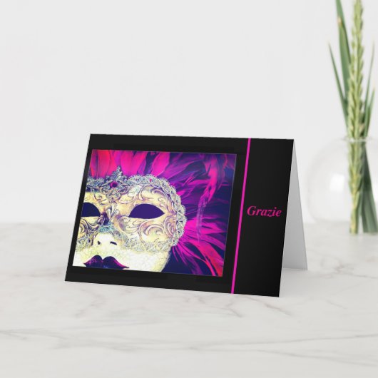 Bedankt voor het mysterieuze Venetiaanse Masker (Voorkant)