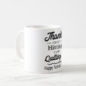 Bedankt voor het niet dragen van een afdruk koffiemok (Voorkant links)