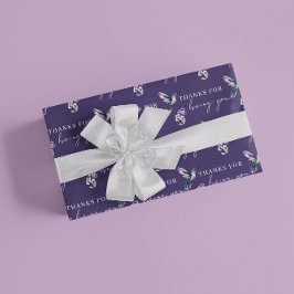 Bedankt voor het ompakken van papierbladen cadeaupapier