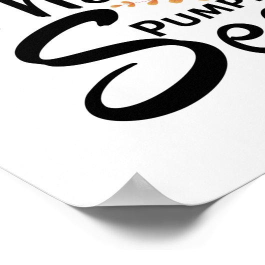 Bedankt voor het Poster van de pumpkin Spice Sason (Hoek)