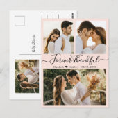 Bedankt voor het schrijven van de foto Collage Wed Briefkaart (Voorkant / Achterkant)