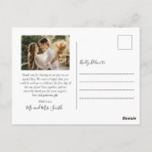 Bedankt voor het schrijven van de foto Collage Wed Briefkaart (Achterkant)