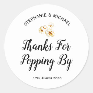 Bedankt voor het slaan per Sticker, Ronde Sticker